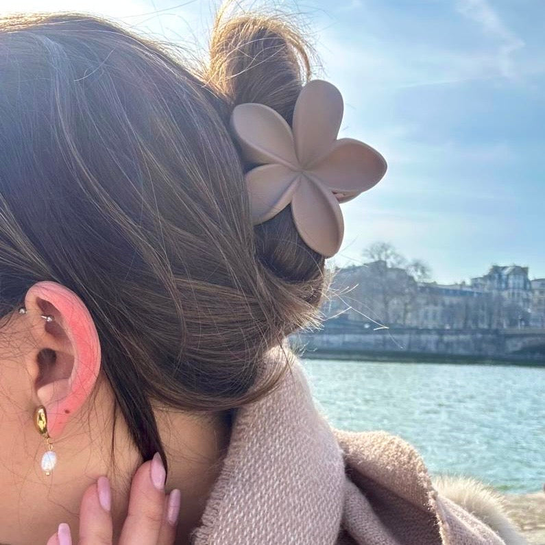 Matte Flower Hair Clip