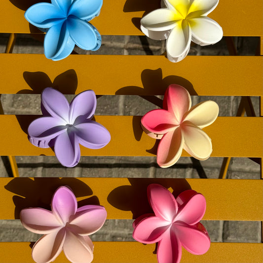 Matte Flower Hair Clip