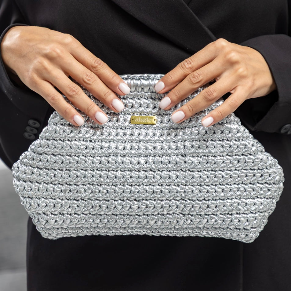 Nuit Metallic Crochet Bags
