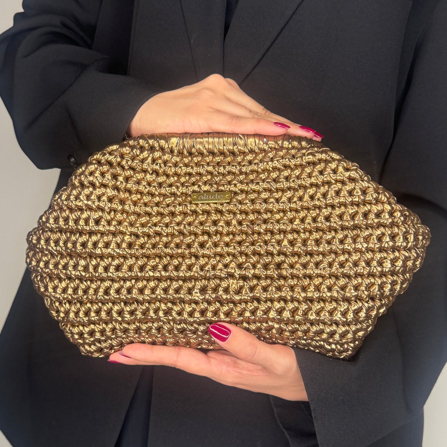 Nuit Metallic Crochet Bags