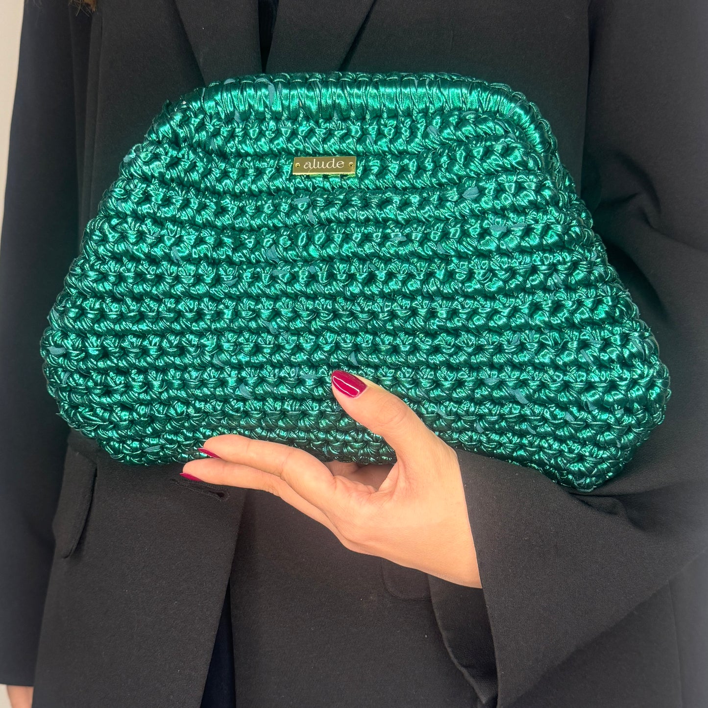 Nuit Metallic Crochet Bags