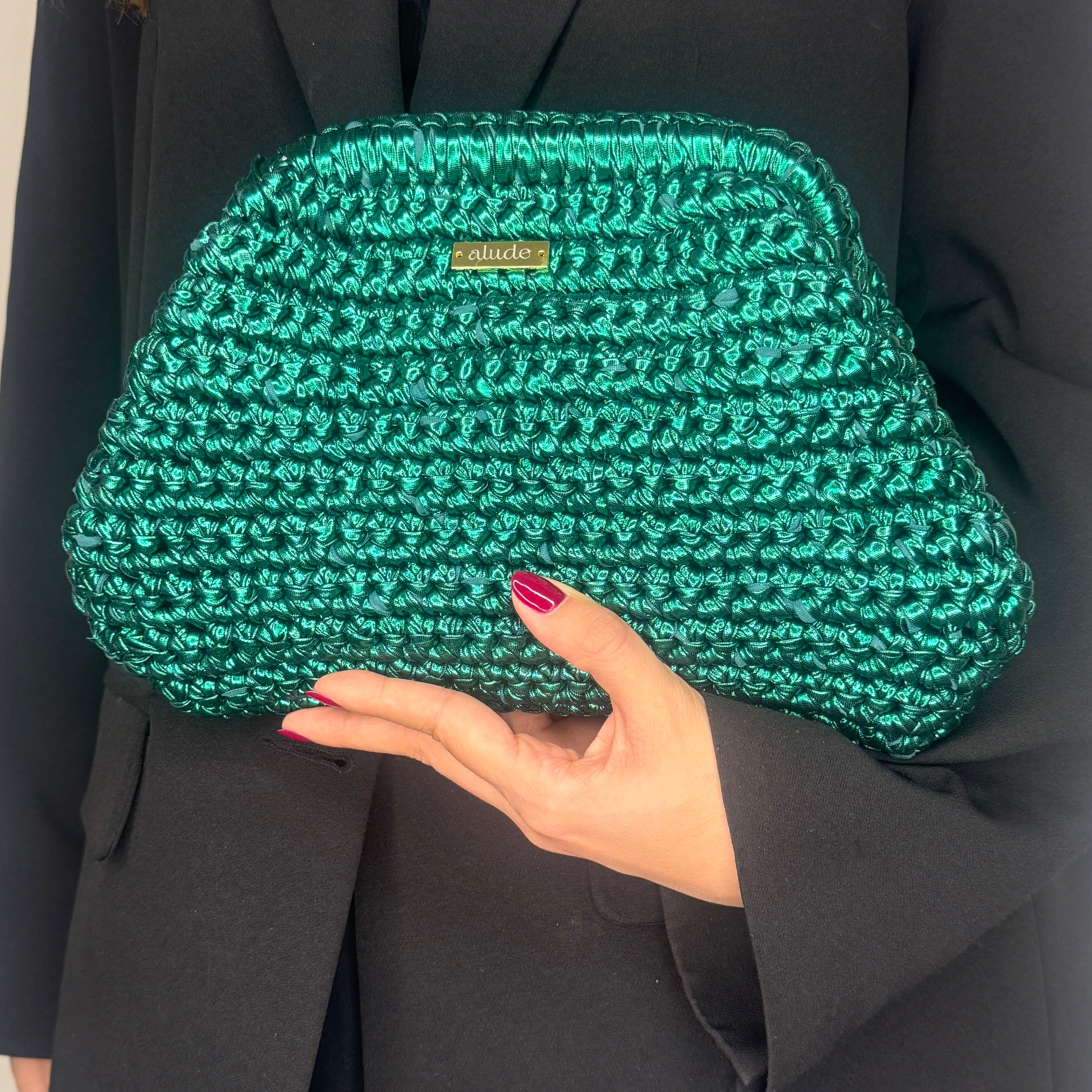 Nuit Metallic Crochet Bags