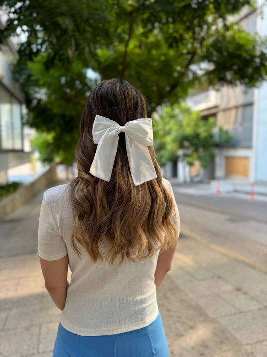 Satin Bow Hair Clip